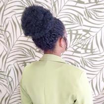 Aplique Coque Afro Ponytail, Fibra Orgânica, Cor 1 Aplique Coque Afro Ponytail, Fibra Orgânica, Cor 1