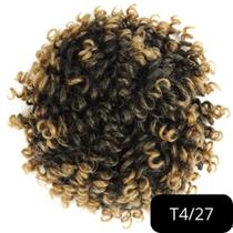 Aplique Coque Afro Puff Cabelo Cacheado Orgânico 15cm 90gr
