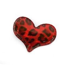 Aplique Coração Vermelho Animal Print Decorativo - 2 Un - Artegift - Rizzo Aplique Coração Vermelho Animal Print Decorativo - 2 Un - Artegift - Rizzo