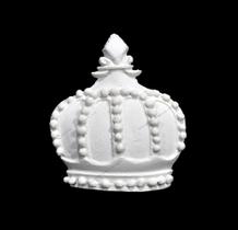 Aplique Coroa Real Pequena 6,7x5,9 R0058 Resina Aplique Coroa Real Pequena 6,7x5,9 R0058 Resina