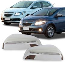 Aplique Cromado Capa Retrovisor Chevrolet Onix Prisma 2013 à 2019 Par
