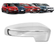 Aplique Cromado Capa Retrovisor Gol Voyage 08/21 Fox Spacefox 10/20 Saveiro 09/21 Up 14/20 Com Pisca - SHEKPARTS