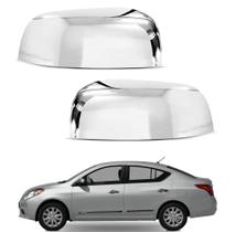 Aplique Cromado Capa Retrovisor Nissan March 2011/2020 Versa 2011/2014 Par Aplique Cromado Capa Retrovisor Nissan March 2011/2020 Versa 2011/2014 Par