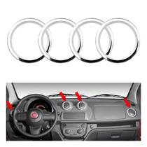 Aplique Cromado Entrada Ar Painel Novo Uno 2012 Em Diante Aplique Cromado Entrada Ar Painel Novo Uno 2012 Em Diante