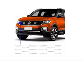 Aplique Cromado Grade Dianteira Colmeia Volkswagen T-cross Tsi 2019 2020 2021 2022 2023 Aplique Cromado Grade Dianteira Colmeia Volkswagen T-cross Tsi 2019 2020 2021 2022 2023