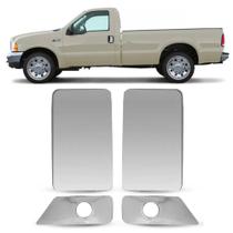 Aplique Cromado Maçaneta F250 08 A 11 Com Furo Das Fechadura