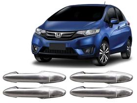 Aplique cromado macaneta fit 2015/...- 4 portas - Shekparts