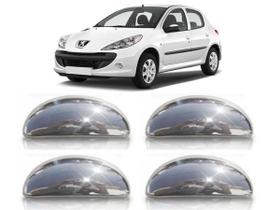 Aplique Cromado Maçaneta Peugeot 206/207 - Fácil Instalação