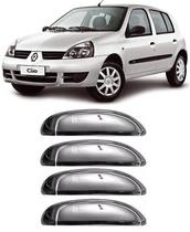 Aplique Cromado Macaneta Renault Clio 2000 A 2019 4 Portas Aplique Cromado Macaneta Renault Clio 2000 A 2019 4 Portas
