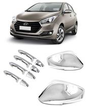 Aplique Cromado Maçaneta Retrovisor Com Pisca Hb20 2013-2019