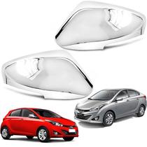 Aplique Cromado Maçaneta Retrovisor Com Pisca Hyundai HB20 2013 à 2019 Par