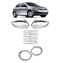 Aplique Cromado Maçaneta Retrovisor Milha Gol G5 2008 À 2012 Aplique Cromado Maçaneta Retrovisor Milha Gol G5 2008 À 2012