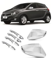 Aplique Cromado Maçaneta Retrovisor Sem Pisca Hb20 2013-2019