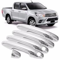 Aplique Cromado Maçaneta Toytoa Hilux Sw4 2016-2019 4 Portas Aplique Cromado Maçaneta Toytoa Hilux Sw4 2016-2019 4 Portas