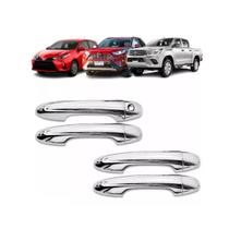 Aplique Cromado Maçaneta Yaris 2018 A 2023 4 Portas Aplique Cromado Maçaneta Yaris 2018 A 2023 4 Portas