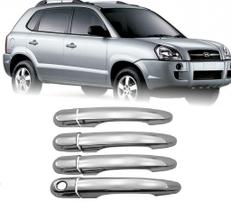 Aplique Cromado Maçanetas Hyundai Tucson 2004-2015 4 Portas