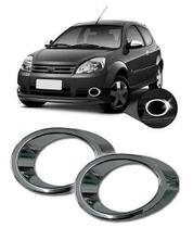 Aplique Cromado Moldura do Farol Auxiliar de Milha Ford Ka 2008 à 2011 Par Aplique Cromado Moldura do Farol Auxiliar de Milha Ford Ka 2008 à 2011 Par