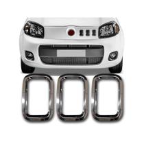 Aplique Cromado Moldura Grade Auxiliar Fiat Uno 10... Aplique Cromado Moldura Grade Auxiliar Fiat Uno 10...