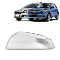 Aplique Cromado para Capa Retrovisor Agile 2010 a 2014 Montana G2 2011 a 2020