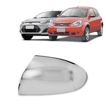 Aplique Cromado para Capa Retrovisor Fiesta Rocam 2002 2003 2004 2005 2006 2007 2008 2009 2010 2011