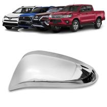 Aplique Cromado para Capa Retrovisor Hilux Sr Srv Srx SW4 GR-S Diamond 2016 a 2023 Rav4 2014 a 2023 Corolla Cross 2021 a 2023 Aplique Cromado para Capa Retrovisor Hilux Sr Srv Srx SW4 GR-S Diamond 2016 a 2023 Rav4 2014 a 2023 Corolla Cross 2021 a 2023