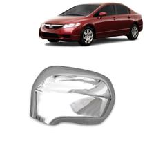 Aplique Cromado para Capa Retrovisor New Civic 2007 2008 2009 2010 2011