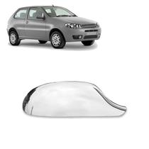 Aplique Cromado para Capa Retrovisor Palio Siena Strada G3 2004 2005 2006 2007 2008 2009 2010 2011