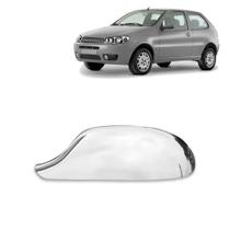 Aplique Cromado para Capa Retrovisor Palio Siena Strada G3 2004 2005 2006 2007 2008 2009 2010 2011
