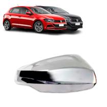 Aplique Cromado para Capa Retrovisor Polo Virtus 2018 á 2025