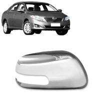 Aplique Cromado para Capa Retrovisor Toyota Corolla 2009 2010 2011 2012 2013 2014 Com Pisca