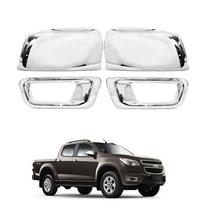 Aplique Cromado Retrovisor Moldura Do Milha S10 2012 À 2016