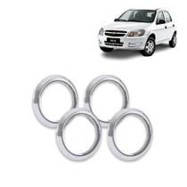 Aplique Cromado Saída de Ar Interna Celta 07/14 Prisma 06/12