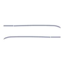 Aplique Curvado Lateral de Teto Compatível com Volvo New FH Inox Espelhado