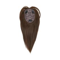 Aplique De Cabelo Sintético Preto E Castanho Com Franja Para Mulheres - Extensões De Cabelo Falsas Aplique De Cabelo Sintético Preto E Castanho Com Franja Para Mulheres - Extensões De Cabelo Falsas