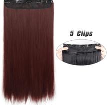 Aplique de Cabelo Tic Tac em Fibra Bio Orgânica Liso 70cm Super Natura
