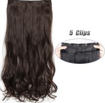 Aplique de Cabelo Tic Tac em Fibra Bio Orgânica Ondulado 70cm Super Natural