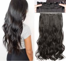 Aplique de Cabelo Tic Tac Fibra Bio Orgânica Ondulado 70cm Super Natural Aplique de Cabelo Tic Tac Fibra Bio Orgânica Ondulado 70cm Super Natural
