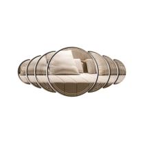Aplique de Espelho Decorativo Acrílico Bolas 65x29cm 38198 Aplique de Espelho Decorativo Acrílico Bolas 65x29cm 38198
