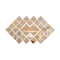 Aplique de Espelho Decorativo Acrílico Losangulo 39x70cm 38193 Aplique de Espelho Decorativo Acrílico Losangulo 39x70cm 38193