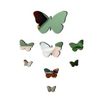 Aplique De Espelho Decorativo Borboleta 37x45cm 8 Pçs 38133