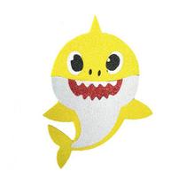 Aplique de EVA Baby Shark Glitter Amarelo 16 x 11,5cm - 01 Unidade - Make Festas - Rizzo