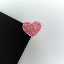Aplique de EVA - Coração Rosa - 20 unidades - Nelyzoca - Rizzo