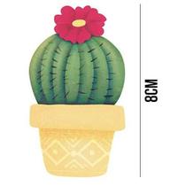 Aplique de MDF e Papel - Cactos APM8 - 1080