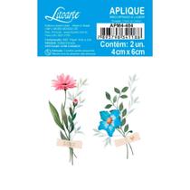Aplique de MDF e Papel - Coleção Flores do Campo - APM4-484