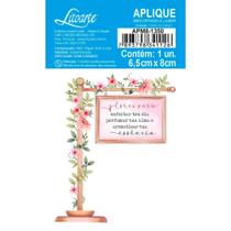 Aplique de MDF e Papel - Coleção Flores do Campo - APM8-1350