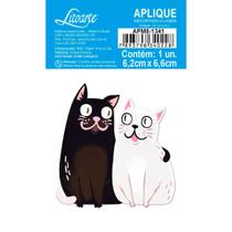 Aplique de MDF e Papel - Coleção My Sunshine - Gatos - APM8-1341 Aplique de MDF e Papel - Coleção My Sunshine - Gatos - APM8-1341