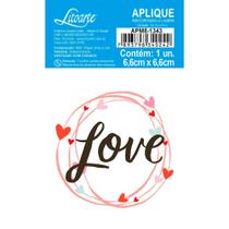 Aplique de MDF e Papel - Coleção My Sunshine - Love II - APM8-1343 Aplique de MDF e Papel - Coleção My Sunshine - Love II - APM8-1343