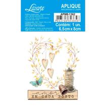 Aplique de MDF e Papel - Costura Vintage : Amor em Cada Ponto - APM8-1362