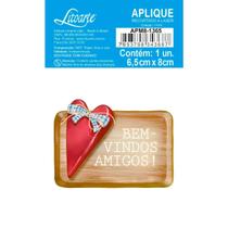 Aplique de MDF e Papel - Farm : Bem Vindo Amigos - APM8-1365