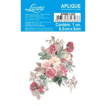 Aplique de MDF e Papel - Flores - APM8-1355